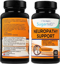 SugarMD Neuropathy Support Supplement – 60 Nerve Capsules with Alpha Lipoic Acid, Benfotiamine & Vitamin D3 B6 B12 - Nerve Support for Feet, Hands, Fingers & Legs - 30 Day Supply