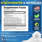 Dr. Berg Zero Sugar Hydration Keto Electrolyte Powder - Enhanced w/ 1000 mg of Potassium & Real Pink Himalayan Salt (NOT Table Salt) - Grape Flavor Hydration Drink Mix Supplement - 50 Servings