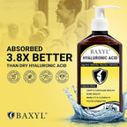 BAXYL Liquid Hyaluronic Acid Supplement for Joint Health - Patented MHB3 Formula for Bone, Skin,Eye Health & to Restore Cartilage - Vegan, Gluten-Free, Non-GMO for Comfort - 30-Day Supply