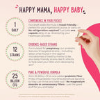 Mama Natural Prenatal Probiotics for Women – Gut & Immune Support for Pregnancy, Breastfeeding & Postpartum* | 25 Billion CFU, 12 Strain Probiotic & Prebiotic Blend to Support Mom and Baby