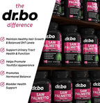 Saw Palmetto for Women Hair Loss - DHT Blocker for Women Natural Growth Plus Bladder Control Supplements Complex - Pure Saw Palmetto Hair Loss Supplement Capsules Support Extract & Urination Pills Aid