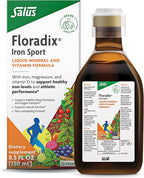 Floradix Iron Sport Liquid Mineral & Vitamin Formula - Daily Nutrition & Energy Support* - Sports Nutrition with Iron, B Vitamins & More - Vegan & Non-GMO - 8.5 fl oz