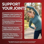 Cherry Flow Tart Cherry Capsules Uric Acid Support Celery Seed Turmeric Chanca Piedra Vitamin D Vitamin B6 Niacin Milk Thistle Moringa Extract Pomegranate Beets 90 Count By Clean Nutra