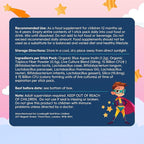 LOVEBUG Kids Probiotic Powder with Prebiotic Fiber - Toddler Immunity Support & Constipation Relief - USDA Organic Probiotics for Childrens Gut & Digestive Health (Ages 1-4) - 30 Pack (Unflavoured)