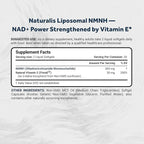 Naturalis Liposomal NMNH 300mg (NMN Alternative) | Boost NAD+ Levels & Support Healthy Aging* | Bioenhanced with Vitamin E for Advanced Absorption, Stability & Antioxidant Protection* | 60 Softgels