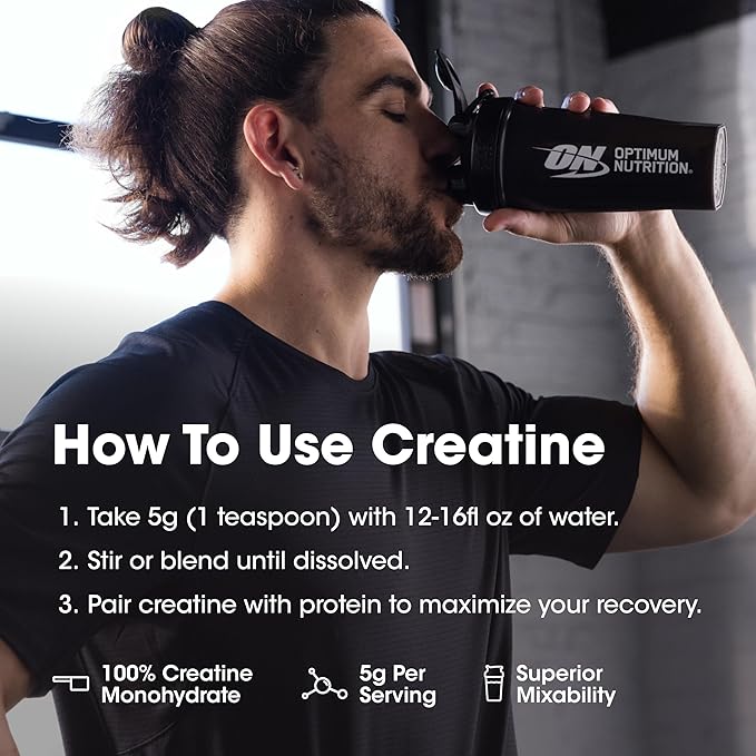 Optimum Nutrition Micronized Creatine Monohydrate Powder, Blueberry Lemonade Creatine, 60 Servings, 360 Grams (Packaging May Vary) (Pack of 6)