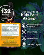 Herb Pharm Kids Fast Asleep™: Sleep Support Herbal Extract, Sugar-Free, Alcohol-Free, Herbal Supplement for Kids, Nap & Nighttime Support, Non-Bitter, Up to ~132 Servings Per Bottle, 1 oz*
