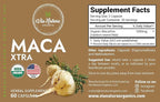 Maca Xtra Capsules 1000mg | Organic Herbal Supplement | Natural Source of Amino Acids Iron & Magnesium | 60 Capsules