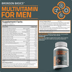 Bronson Multivitamin for Men All-in-One Daily Coverage Formula Key Vitamins, Minerals & Herbs to Support Men's Health, 120 Capsules