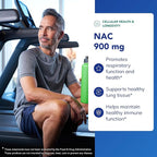 Pure Encapsulations NAC 900 mg - N-Acetyl Cysteine Amino Acid Supplement for Lung & Immune Support, Liver & Antioxidants* - 120 Capsules