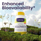 Healthy Origins Selenium 200 mcg, 180 Capsules - SelenoExcell High Bioavailability Organically Bound Fermented Selenium - Supports Immune System Function, Thyroid Health & Healthy Cellular Support