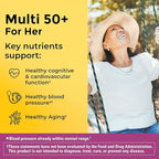 Nature Made Multivitamin For Women 50+ No Iron, Multivitamins for Women 50 Plus, Daily Nutritional Support, Nature Made Multi Vitamins, 90 Tablets, 90 Day Supply