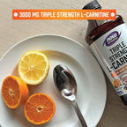 NOW Sports Nutrition, L-Carnitine Liquid, Triple Strength 3000 mg, Citrus, 16-Ounce