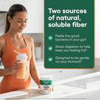Physician's CHOICE Easy Mix Fiber for Digestive Health & Regularity - No Grit - Daily Prebiotic Soluble Fiber Powder Supplement for Women and Men - Peach Mango - 30 Servings