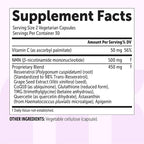 NMN Complex 1,000mg Per Serving, 60 Veggie Capsules | 10-in-1 with Nicotinamide Mononucleotide, Vitamin C, Resveratrol, CoQ10, TMG, Quercetin, & Glutathione | NAD+ Supplement Precursor | Filler Free