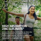Bronson Zinc Glycinate 30mg Chelated Superior Absorption 100% Chelated Formula Non-GMO, 240 Vegetarian Capsules