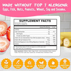 Center-Filled Magnesium Glycinate Gummies 400MG - High Absorption for Kids, Teens & Adults - Supplement for Sleep, Calm & Muscle Relaxation with B6 & D3 - Gluten Free & Vegan Friendly - 60 Count