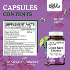 Wild & Organic Pine Bark Extract 60 Capsules & Grape Seed 60 Capsules
