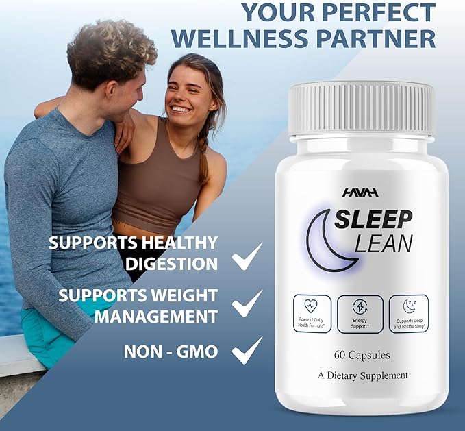 Sleep Lean Capsules, Official Sleep Lean Health and Wellness Supplement Capsules - Maximum Strength, All Natural Sleep Support for Calm and Relaxation, Premium Sleep Lean Support Reviews (60 Capsules)