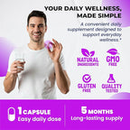 Quercetin Supplement with Bromelain, Vitamin C and Zinc, Nattokinase, NAC, Elderberry, Elderberry | 8 in 1 Ultra Antioxidant Complex for Immune Health | 150 Capsules