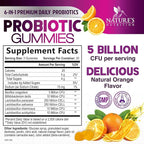 Probiotics for Digestive Health Gummies - 6 Unique Strains for Daily Immune Support & Gut Health, Supports Constipation, Gas & Bloating - Best Probiotic Supplement Gummy for Women & Men - 60 Gummies