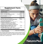 NaturesPlus GI Natural Total Digestive Wellness - 90 Bi-Layered Tablets, Pack of 3 - With L-Glutamine, Probiotics, Prebiotics & Enzymes - Gluten Free - 90 Total Servings