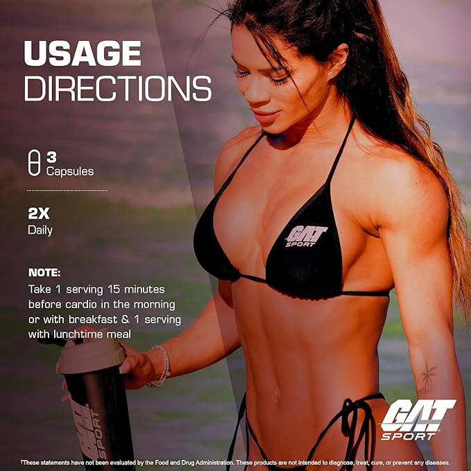 GAT SPORT JetFuel Original - Weight Loss Supplement, Energy Booster, Fat Burner, Appetite Suppressant (144 Capsules)