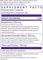 NAOMI Italian Citrus Bergamot 500mg + Resveratrol, Award-Winning Cardiologist Dvlpd, Supports Normal Cholesterol & Healthy Cellular Function, 7 Key Polyphenols, Resveratrol & Olive Leaf, 30-Day Supply