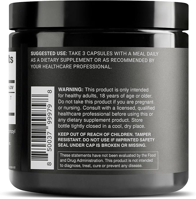 Toniiq Ultra High Strength Berberine HCl from The Himalayas - 100:1 Concentrated Extract - Lab-Tested 97% Berberine HCl - 180 Vegetarian Capsules, 1500 mg per Serving