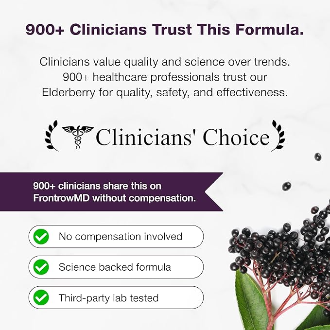 Elderberry Vitamin C and Zinc Capsules for Adults | 360 Count with Quercetin & Vitamin D3 | 6-in-1 Immune Support Supplement Pills | Sambucus Black Elderberry Natural Immunity Vitamins | Made in USA