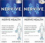 Nervive Nerve Health, Alpha Lipoic Acid, Fortify Nerve Health, Healthy-Function, Healthy Blood Circulation, Supplement, Tablet, 60 Tablets, (Pack of 2)