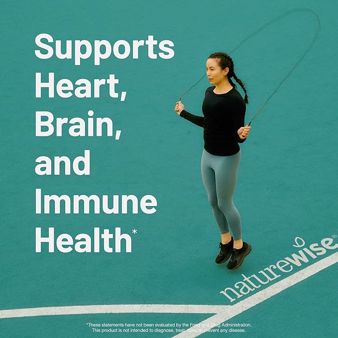 NatureWise Extra-Strength Omega 3 Fish Oil Supplement - 1000mg per Serving - 600 EPA & 400 DHA and Vitamin E - Support for Heart & Brain Health - Lemon Flavor, GMO-Free - 180 Softgels[3-Month Supply]