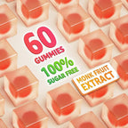 2 Pack - Organic Vitamin C Gummies 120mg for Adults, Sugar Free, Daily Immune Defense, Raw Antioxidant, 100% Whole Food Chewable Vitamin C Supplement from 1200mg Berries & Fruits for Collagen, Vegan