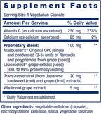 Life Extension Grapeseed Extract, Vitamin C, Calcium, resveratrol, polyphenols, Cardiovascular Health, antioxidant Protection, Gluten-Free, Non-GMO, Vegetarian, 60 Capsules