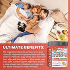 Magnesium Glycinate Gummies for Kids & Adults - Relaxation & Cognition Support - 400/200mg Magnesium Supplement with L-Theanine, B6, D3 & K2 - Vegan, Sugar Free, Strawberry Flavor, 60 Ct (2Pack)