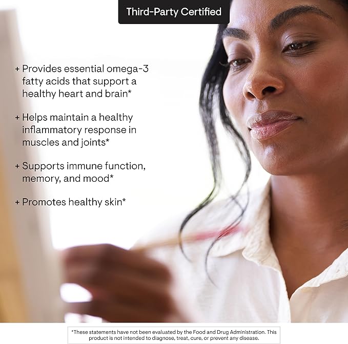 THORNE - Super EPA - Omega-3 Fish Oil Supplement with EPA & DHA from Sustainably Sourced Fish - Supports Brain, Skin, Joint & Heart Health* - Third-Party Certified - Gluten & Dairy-Free - 180 Softgels
