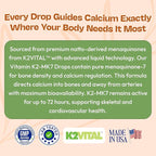 Vitamin K2 MK7 Liquid Supplement – Pure K2MK7 Menaquinone-7 (100 mcg) – Vegan, Non-GMO & Fast-Absorbing – Daily K2 Vitamin Supplement for Bone Strength & Cardiovascular Support (Mixed Berry, 60ml)