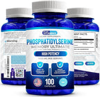 We Like Vitamins Phosphatidylserine Supplement with Gingko Biloba, Gotu Kola, DMAE - Improves Focus, Memory, Cognitive Function - Soy-Free 1000mg Memory Ultimate Complex - 100 Easy-to-Swallow Capsules