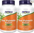NOW Foods Supplements, Saw Palmetto Extract with Pumpkin Seed Oil and Zinc, Men's Health*, 90 Softgels, (Pack of 2)