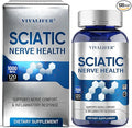 Sciatic Nerve Health Support Supplement - 120 Capsules Advanced Nerve Comfort Formula with R-ALA and Vitamin B Complex - Soothes Leg & Back Discomfort, Supports Nerve Function
