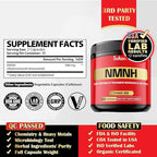 NMNH (Dihydronicotinamide Mononucleotide) -NMN Supplement Alternative - 1000mg per Serving NAD Supplement to Support NAD - 60 Capsules - 30 Days Supply