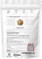 Micro Ingredients Maximum Strength Organic Korean Ginseng Root 200:1 Powder, 4 Ounce, Red Panax Ginseng Powder, Active Ginsenosides, Vegan Friendly