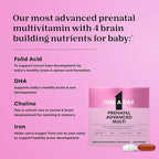 One A Day Prenatal Advanced- Prenatal Vitamins with Folic Acid, Choline, DHA & Iron, Pregnancy Vitamins for Women to Support Baby’s Development, 30+30 Ct (60 Total Set) (Packaging May Vary)
