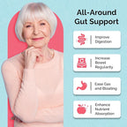 UpWellness Total Revive+ Digestive Enzymes - Broad-Spectrum Enzymes for Digestive Health - Supports Gut Health and Nutrient Absorption - Physician Formulated - 90 Capsules