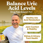 Eu Natural Purge Uric Acid Flush - Eat & Drink What You Want - Uric Acid Support for Joints & Mobility with Celery Seed, Tart Cherry & Chanca Piedra - 120 Vegetarian Capsules