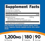 Nutricost Boswellia Extract 180 Capsules for 90 Servings Per Bottle - Gluten Free and GMO Free, Vegan