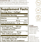Solgar Resveratrol 250 mg with Red Wine Extract - 30 Softgels - Antioxidant Support - Non-GMO, Gluten Free, Dairy Free - 30 Servings