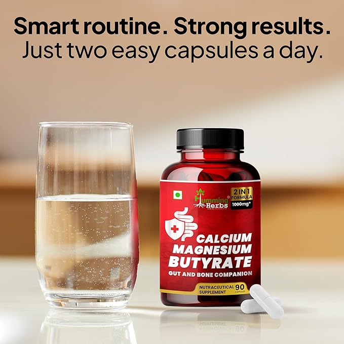 Humming Herbs Calcium Magnesium Butyrate Capsules (90)