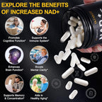 TKTALKER NAD Supplement, 910MG Liposomal Nicotinamide Riboside with Resveratrol & Quercetin, Anti-Aging, Cellular Energy, Mental Focus & Stamina & Healthy, Women & Men, 120 Capsules