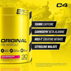 C4 Original Pre Workout Powder Watermelon Sugar Free Preworkout Energy Supplement for Men & Women 150mg Caffeine + Beta Alanine + Creatine 30 Servings